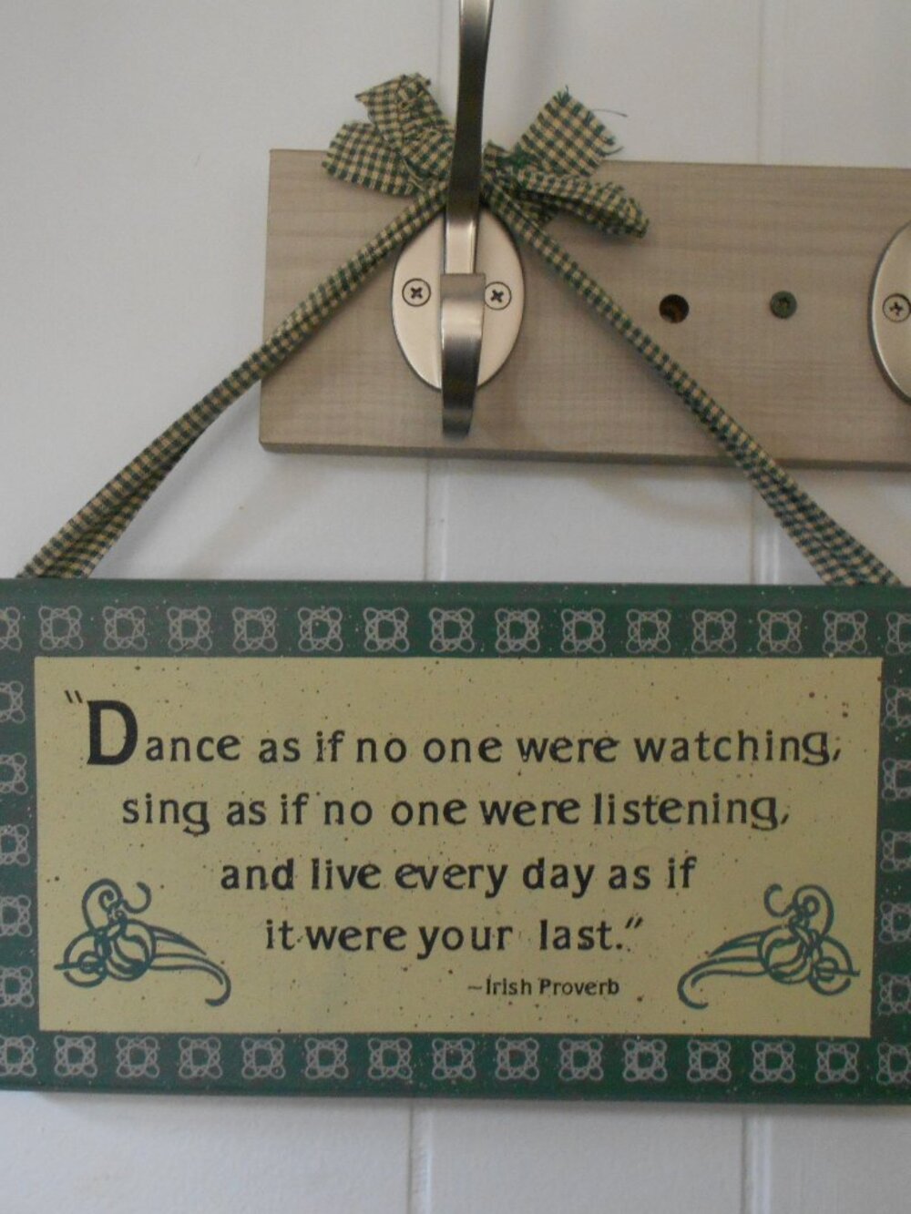 Wooden Dance Sign- Ribbon Hanging